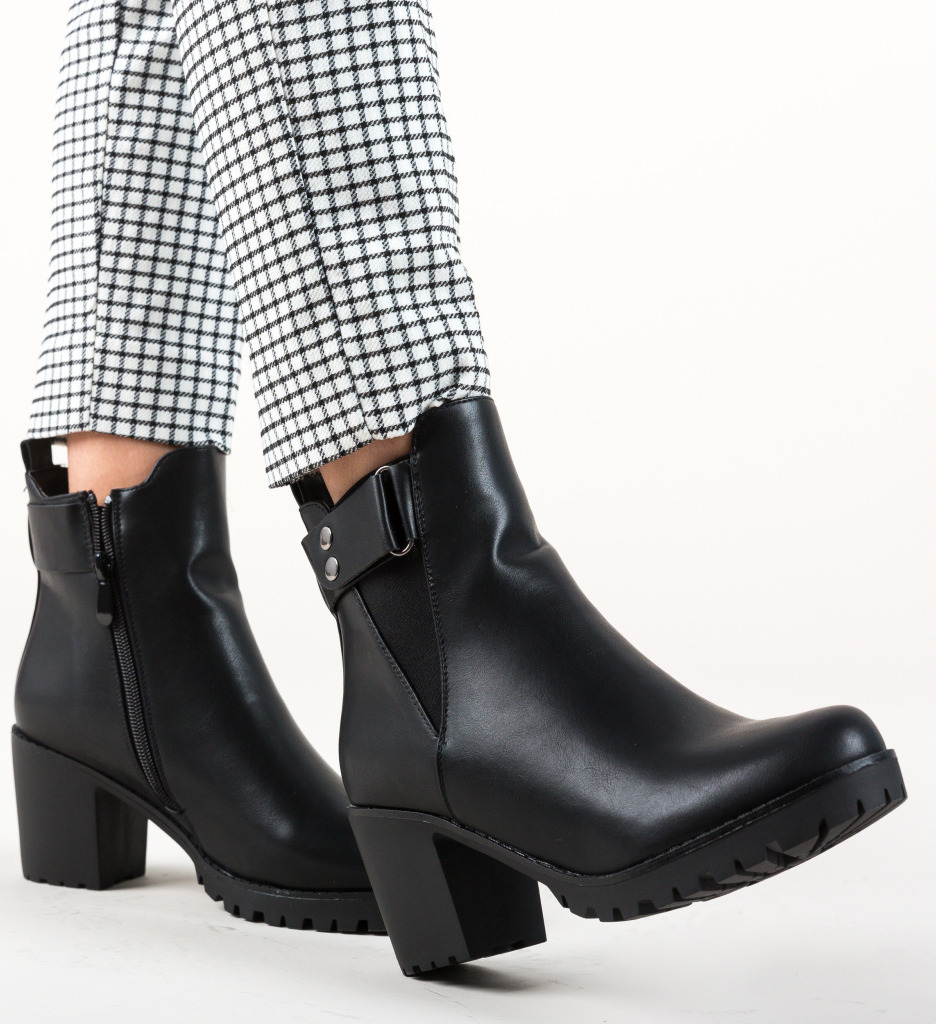 Botine torini negre