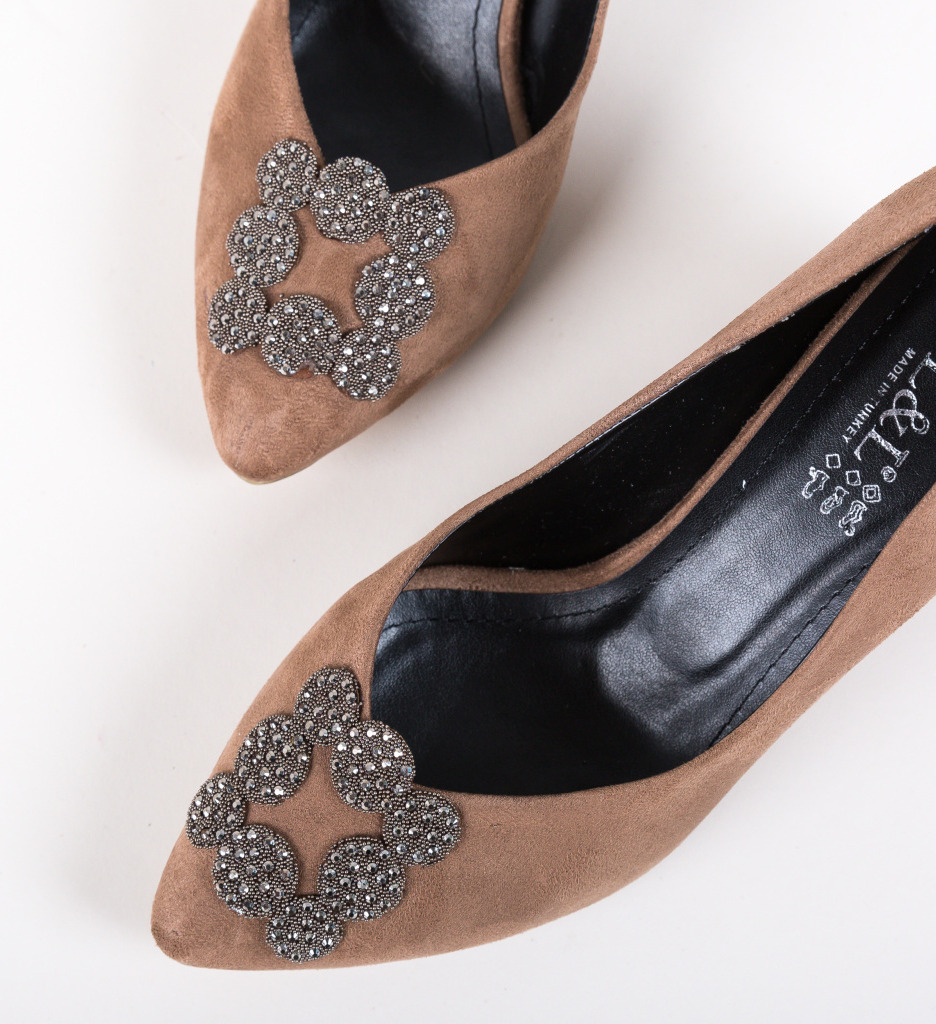 Pantofi broida khaki