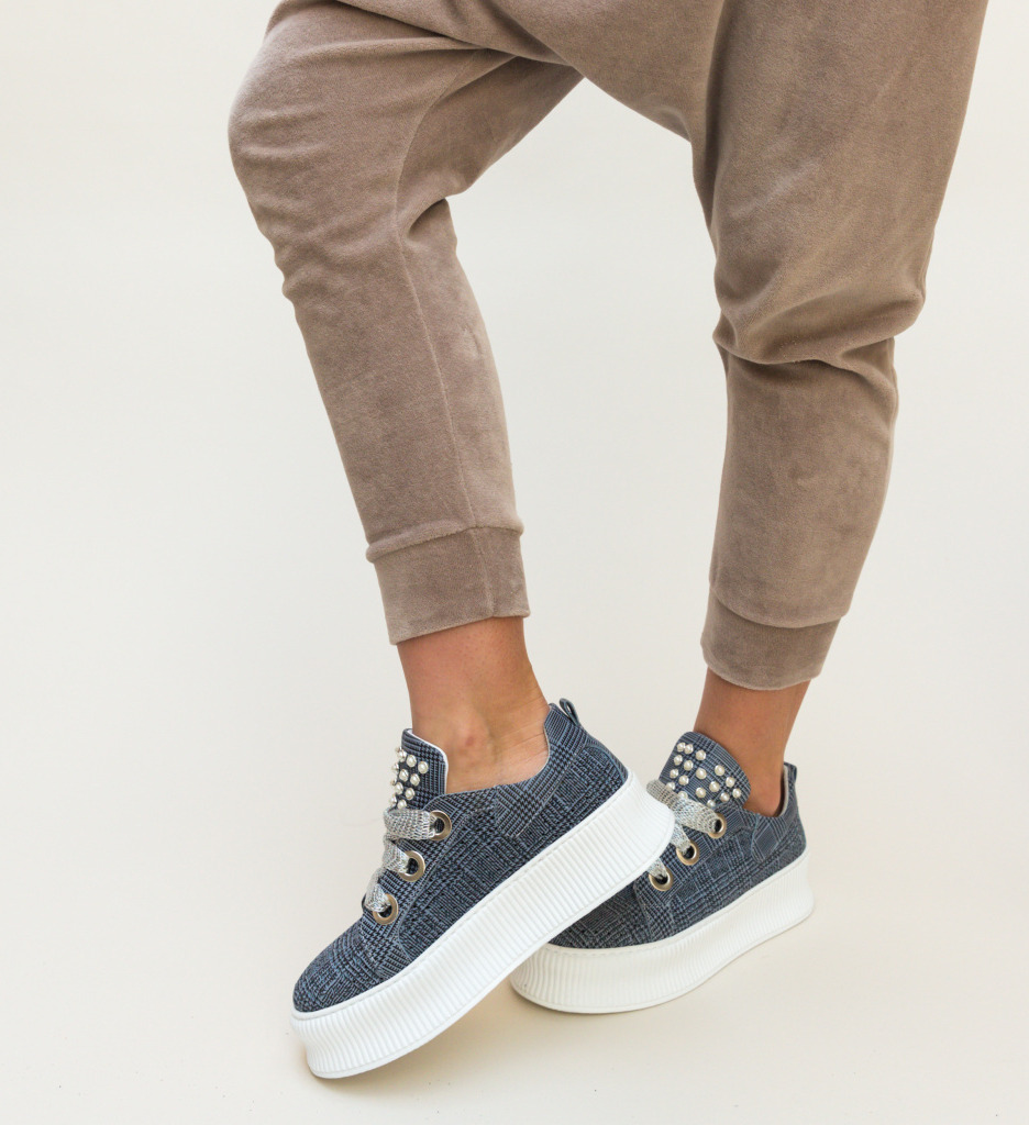 Pantofi casual blinders albastri