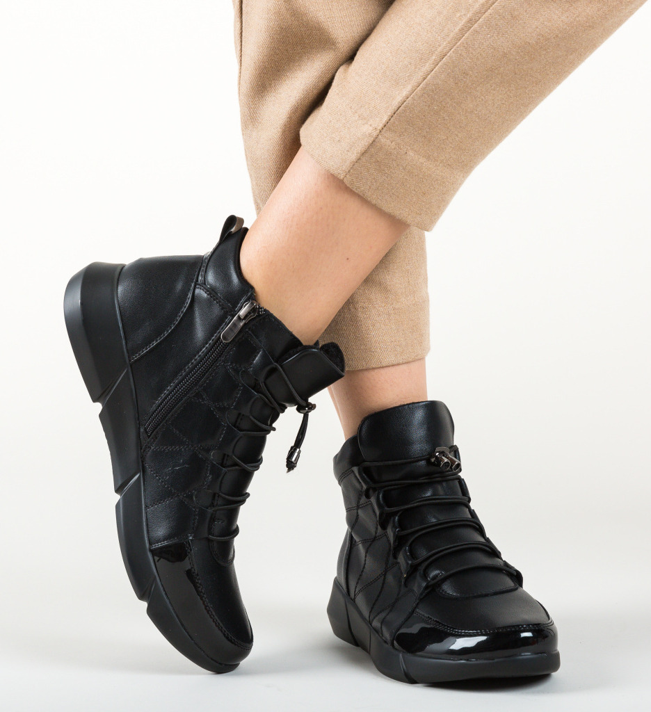 Pantofi casual bubico negri