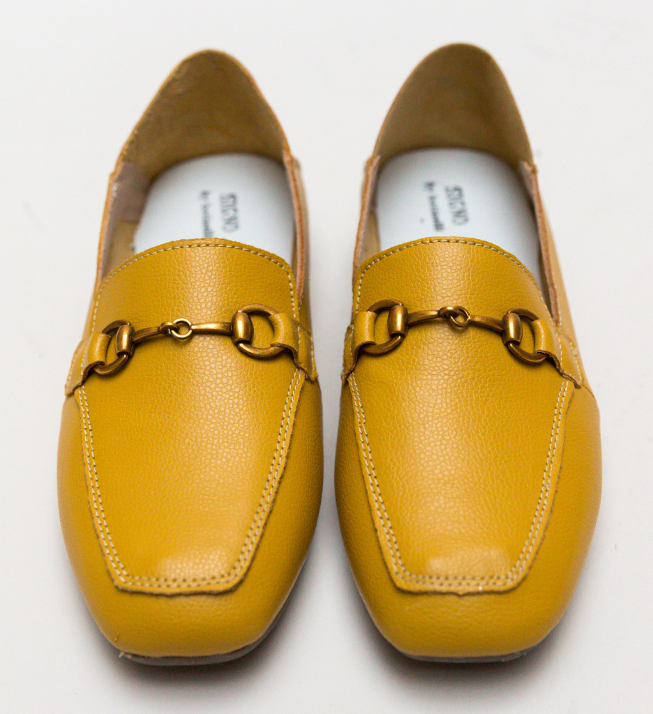 Pantofi casual caracom galbeni