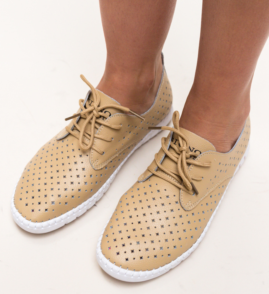 Pantofi casual hilio bej