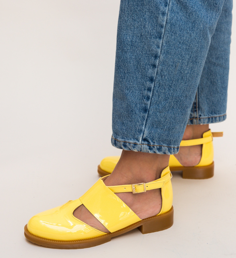 Pantofi casual jamie galbene