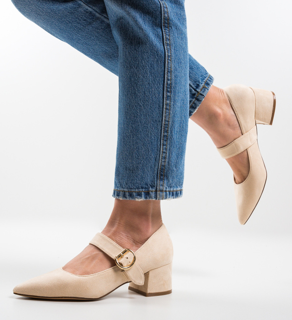 Pantofi Kacy Bej