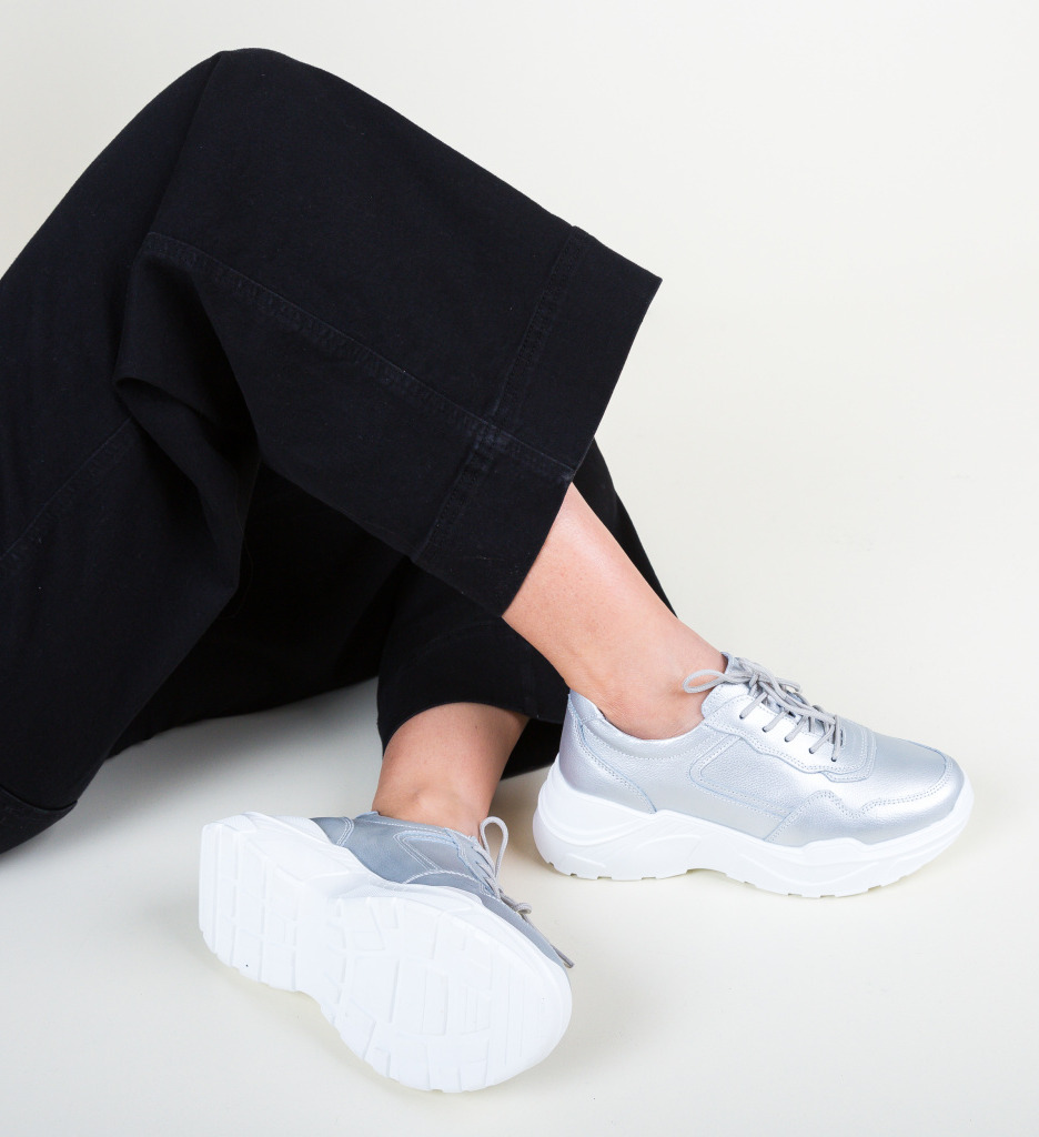 Pantofi Sport Hakim Argintii