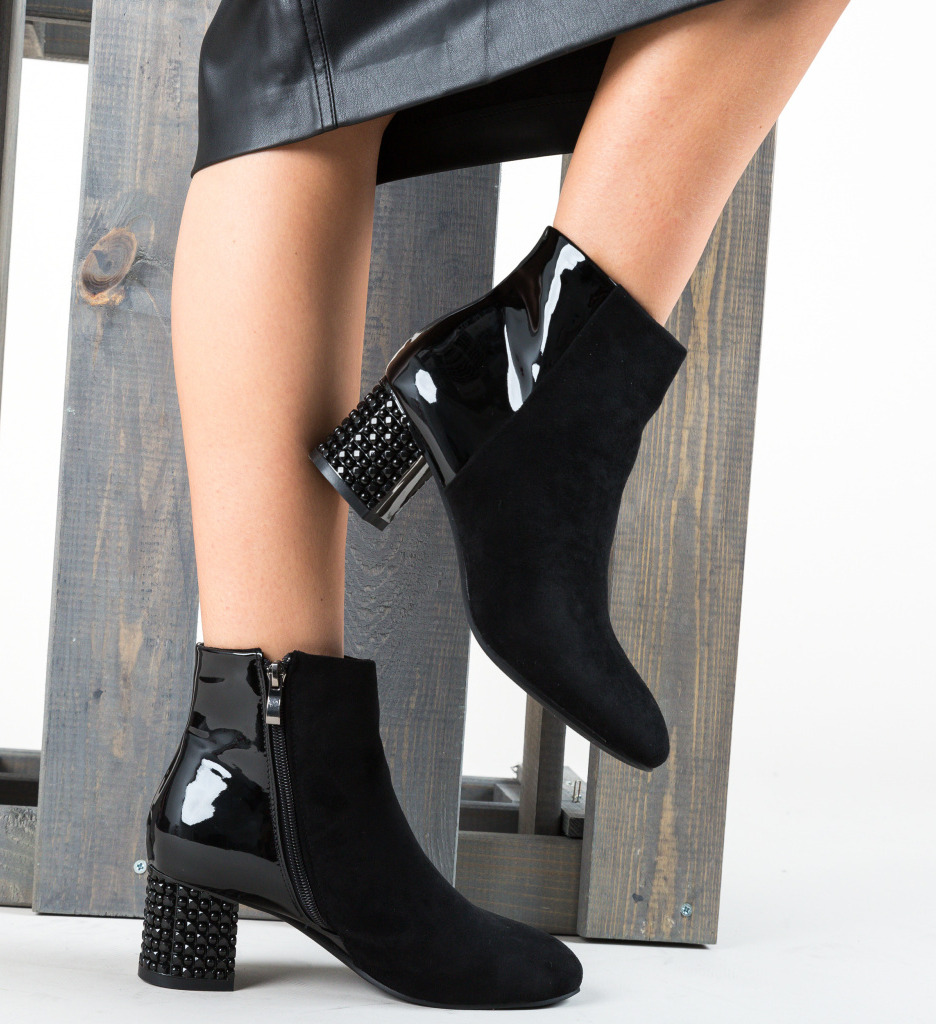 Botine barron negre