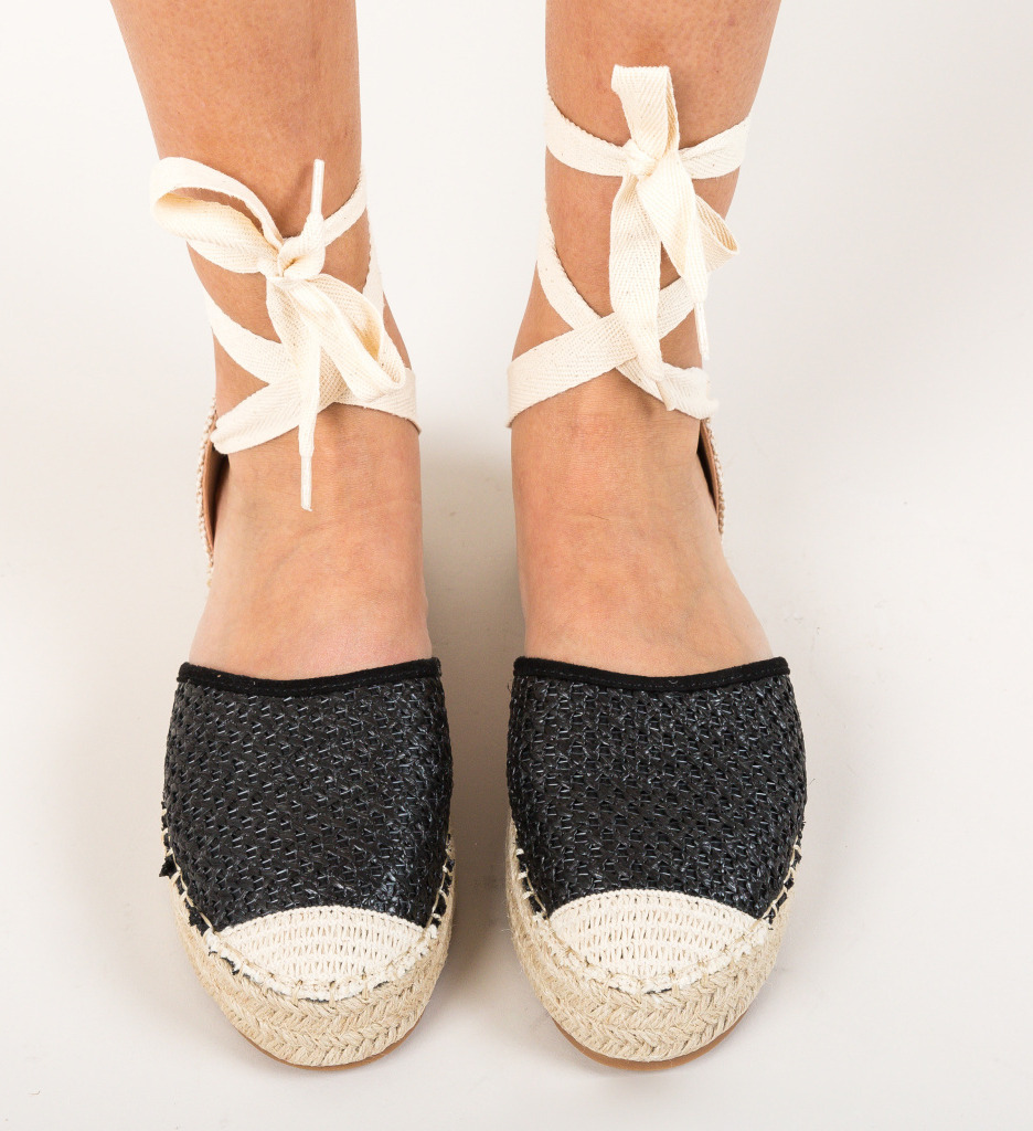 Espadrile hiba negre