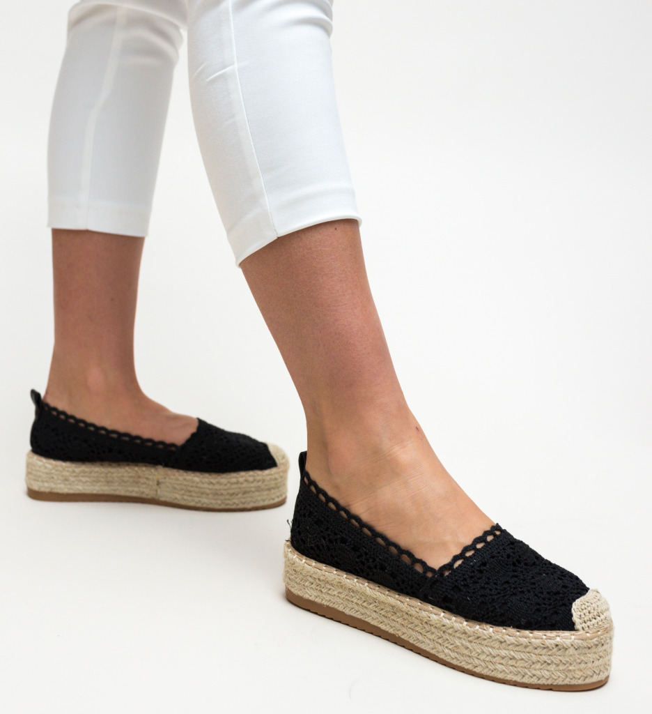 Espadrile Weber Negre