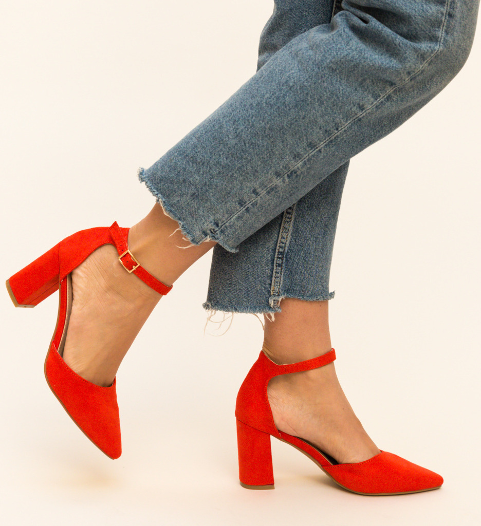 Pantofi alya rosii