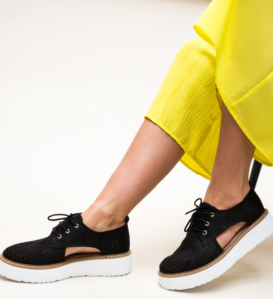 Pantofi casual ardilen negri