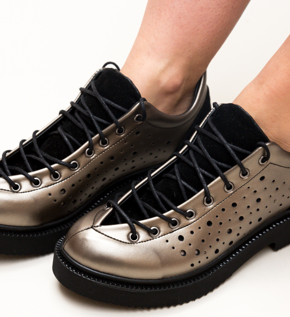 Pantofi casual biluca gri