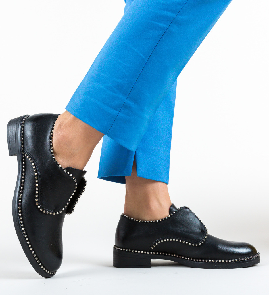 Pantofi casual espinosa negri