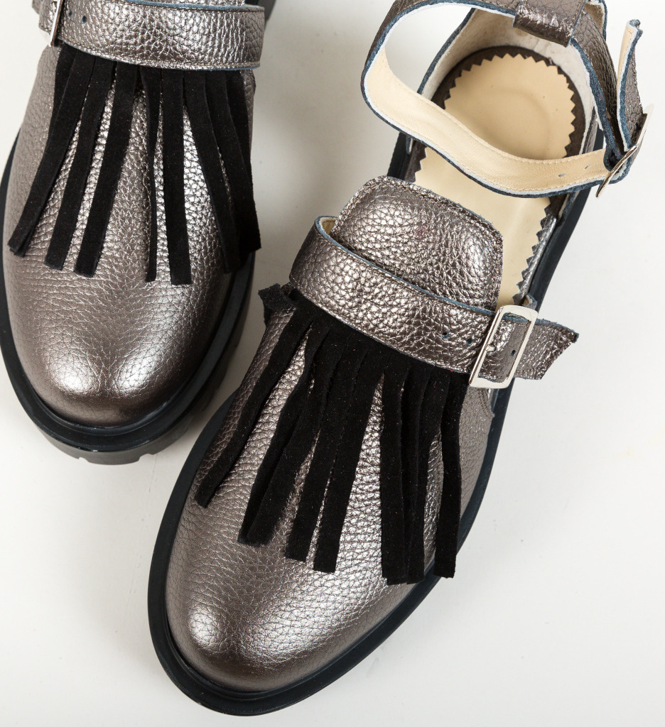 Pantofi casual kajah gri