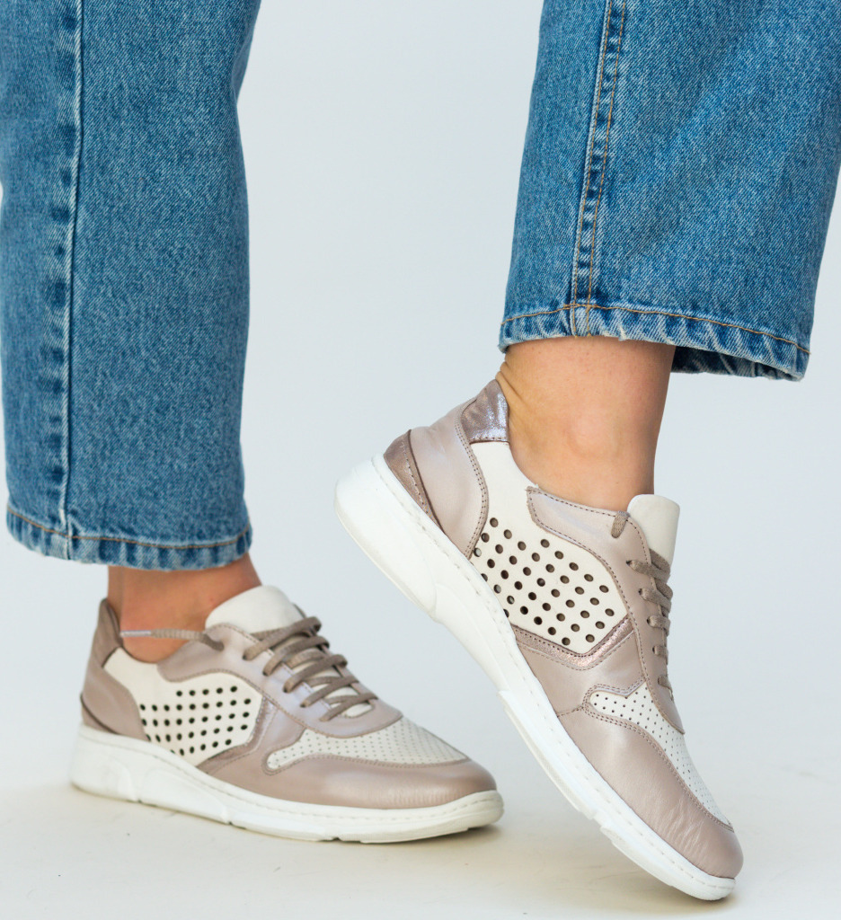 Pantofi casual meldy bej