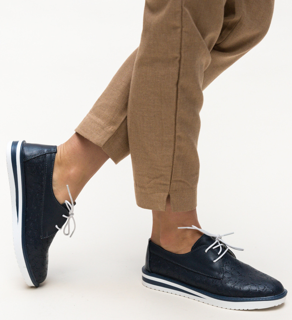Pantofi casual monclen bleumarin