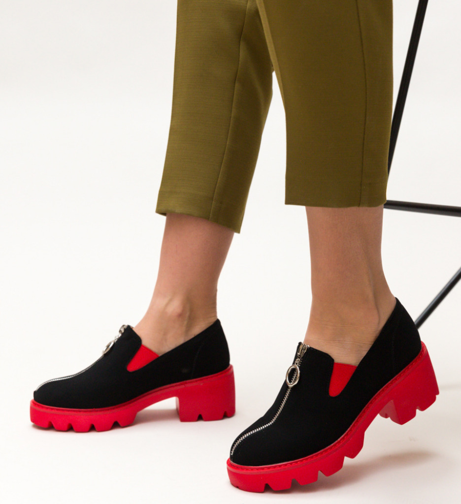 Pantofi Casual Polly Rosii