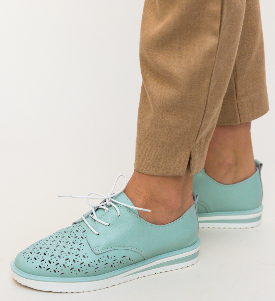 Pantofi casual rofrel turcoaz