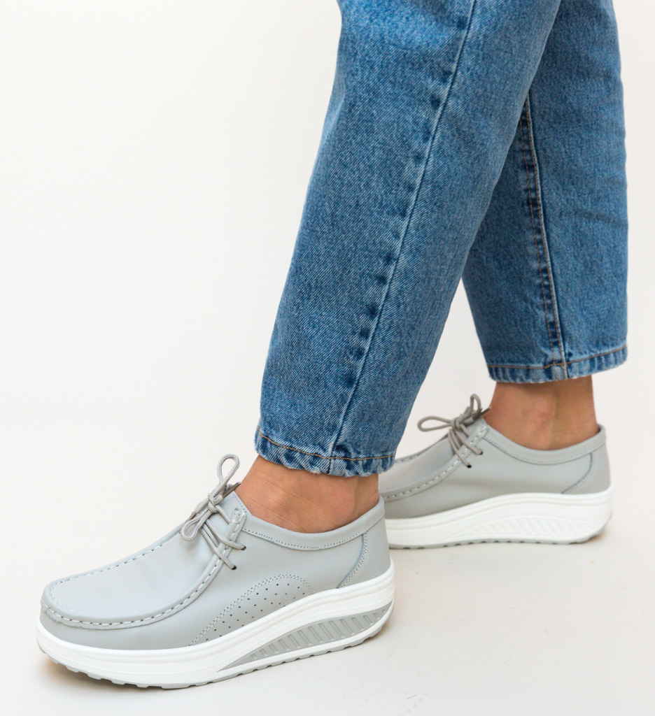 Pantofi casual roly gri