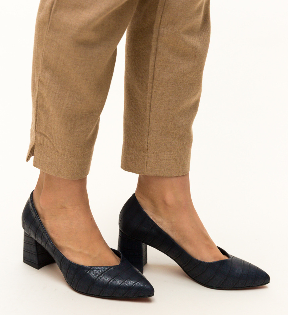 Pantofi sanso bleumarin