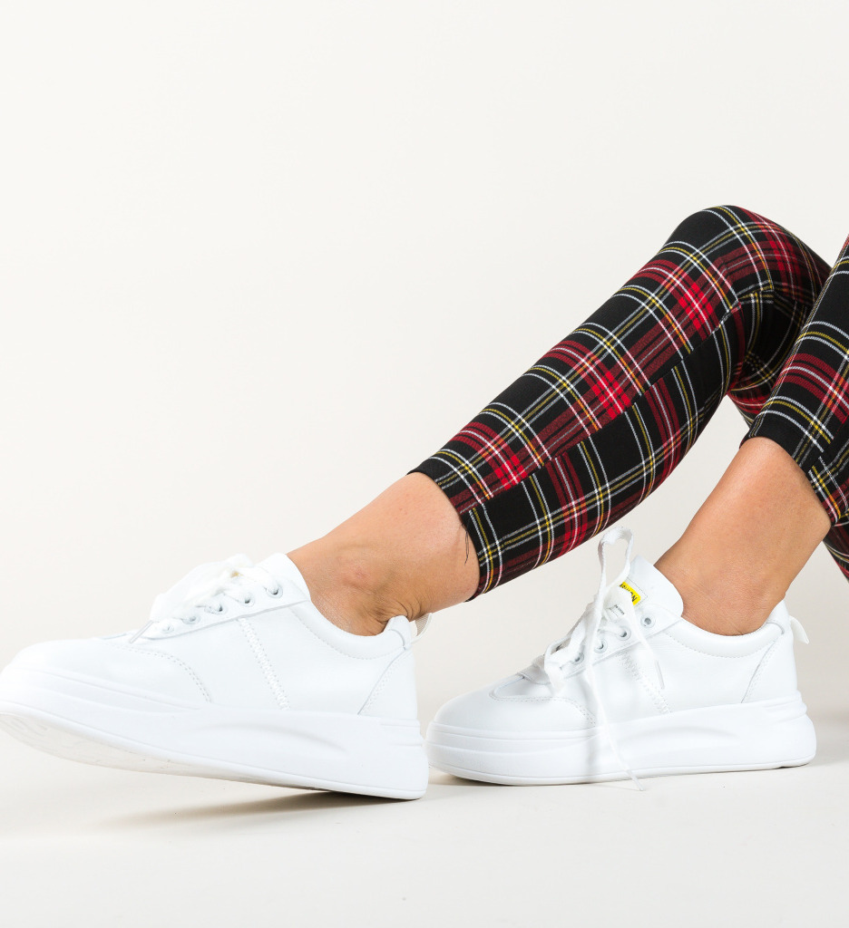 Pantofi sport ianix albi