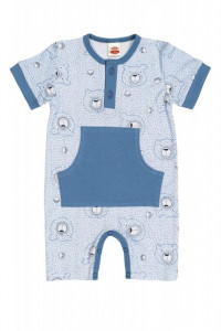 Salopeta - body de vara pentru bebelusi - Colectia Teddy Smile