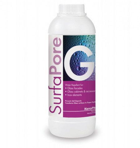 Solutie superhidrofila, care impiedica aparitia petelor de sare sau calcar pe sticla cabinelor de dus - Surfapore G - 200ml