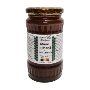Miere cruda de Mana cu Flori de Munte 500g Stupina Moldovan