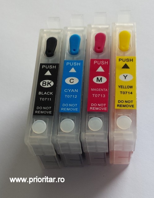 Lot 12 Cartouches D'encre Compatibles Epson Série 711-715 Et T711-T715 - Neuf