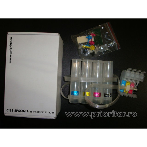 Ciss Epson T-1281 T-1282 T-1283 T-1284 ( sistem alimentare continua cu cerneala T1281 T1282 T1283 T1284 )