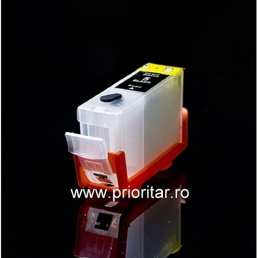 Cartuse autoresetabile compatibil cu CANON PGI-5-BK reincarcabile refilabile ( Cartus PGI5BK cip auto-resetabil negru )