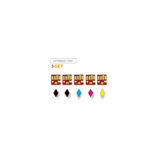 CIPURI autoresetabile SET 5 BUC cip compatibile cu CANON PGI-520 CLI-521 ( PGI520 BK CLI521 BK M C Y ) PROMOTIE !!!