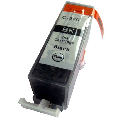 Cartus autoresetabil PLIN CU CERNEALA compatibil cu CANON PGI520 PGI 520 NEGRU PGI520-BK cip autoresetabil