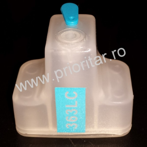 Cartus cip autoresetabil Foto Albastru HP-363 C8774 reincarcabil refilabil HP363 Light-cyan auto-resetabil