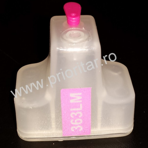 Cartus cip autoresetabil Foto Rosu HP-363 C8775 reincarcabil refilabil HP363 Light-magenta auto-resetabil