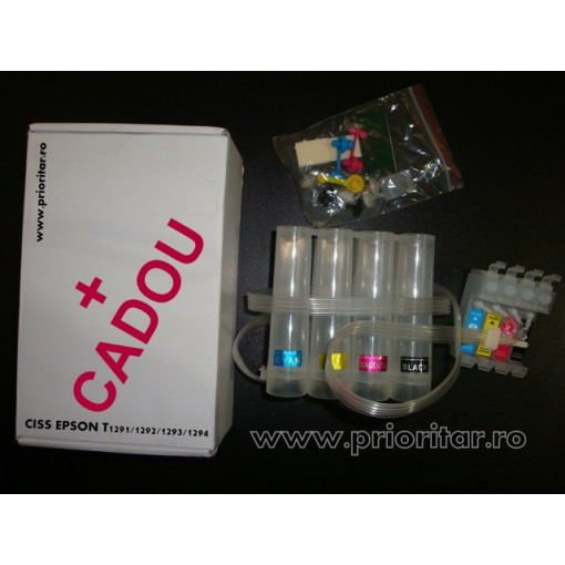 Ciss Epson T-1291 T-1292 T-1293 T-1294 ( sistem alimentare continua cu cerneala T1291 T1292 T1293 T1294 )