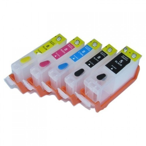 PACHET Cartuse autoresetabile compatibil cu CANON PGI-5-BK CLI-8-B CLI-8-C CLI-8-M CLI-8-Y reincarcabile refilabile ( Cartus PGI5BK CLI8B CLI8C CLI8M CLI8Y cip auto resetabil )