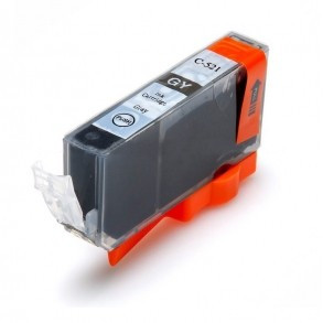 Cartus autoresetabil PLIN CU CERNEALA compatibil cu CANON CLI521 GRI CLI-521-GY CLI-521-GRAY cip autoresetabil inclus