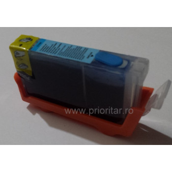 Cartuse autoresetabile PLINE CU CERNEALA compatibil cu CANON CLI-8-C reincarcabile refilabile ( Cartus CLI8-CYAN cip auto-resetabil albastru )