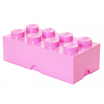 Cutie depozitare LEGO 2x4 roz deschis