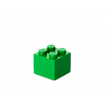 Mini cutie depozitare LEGO 2x2 verde inchis