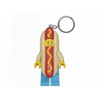 Breloc cu lanterna LEGO Baiatul Hot Dog (LGL-KE119)