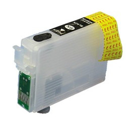 Cartus compatibil negru EPSON T0711 T711 autoresetabil reincarcabil T-711 ( Cartuse T-0711 autoresetabile negre )