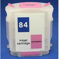Cartus autoresetabil HP84 Light Magenta C5018A reincarcabil HP-84 Foto Rosu refilabil cu cip auto-resetabil