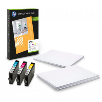 Set 3 cartuse color HP903 XL HP 903XL ( C, M, Y ) ORIGINALE + CADOU hartie foto 1CC20AE