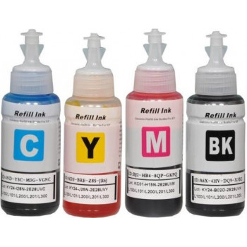 SET cerneala pentru Epson L101 L102 L103 L105 L106 ET102 ET103 ET105 ET106 DYE FOTO CISS ( BK 130 ML + CYAN 70 ML + MAG 70 ML + YELL 70 ML )
