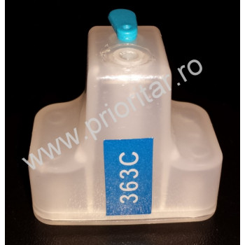 Cartus cip autoresetabil albastru HP-363 C8771 reincarcabil refilabil HP363 Cyan auto-resetabil