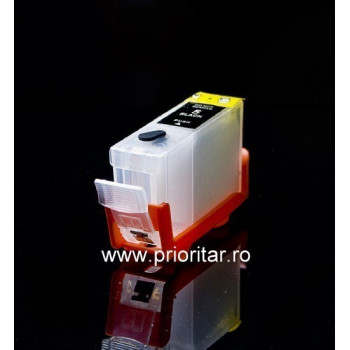 Cartuse autoresetabile compatibil cu CANON PGI-5-BK reincarcabile refilabile ( Cartus PGI5BK cip auto-resetabil negru )