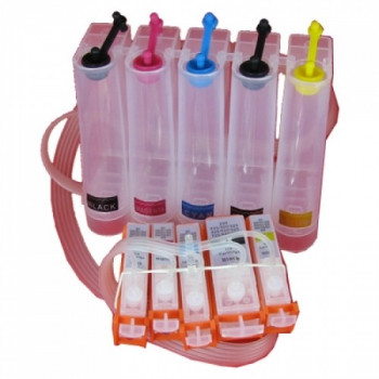 CISS Canon PGI525 CLI526 5 culori PGI-525 CLI-526 BLACK MAGENTA CYAN YELLOW + CADOU CERNEALA 500 ML