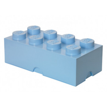 Cutie depozitare LEGO 2x4 albastru deschis