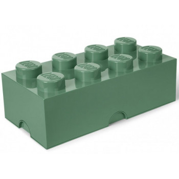Cutie depozitare LEGO 2x4 verde masliniu